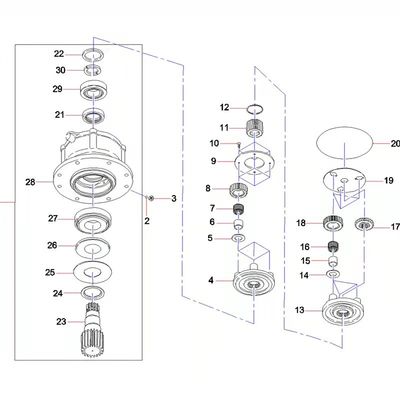 60015194 11323287-1減速装置アセンブリ適合SY75 SY135 SY60 PCR-5B-30A